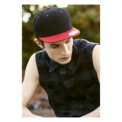 Klasický Snapback 2-Tone blk/red