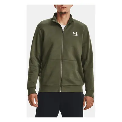 Under Armour Bunda UA Essential Flc Track Jkt-GRN - Pánské