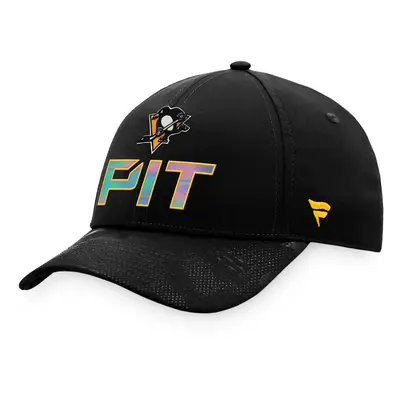 Pánská kšiltovka Fanatics Authentic Pro Locker Room Structured Adjustable Cap NHL Pittsburgh Pen