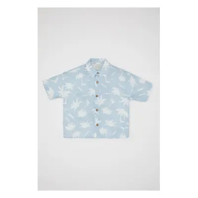 DEFACTO Baby Boy Patterned Short Sleeve Shirt