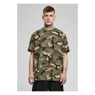 Pánské tričko Heavy Oversized Camo Tee lesní maskáčová