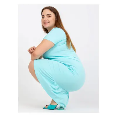 Základní bavlněné šaty Mint plus size