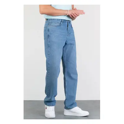 52334 Dewberry Baggy Fit Relaxed Cut Hlt Loose Mens Jeans-LIGHT BLUE