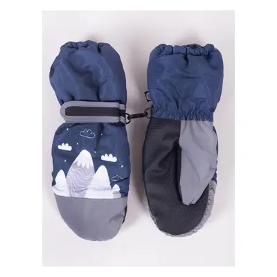 Yoclub Kids's Children'S Winter Ski Gloves REN-0295C-A110 Navy Blue