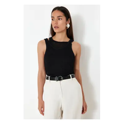 Trendyol Black Knitted Thin Blouse