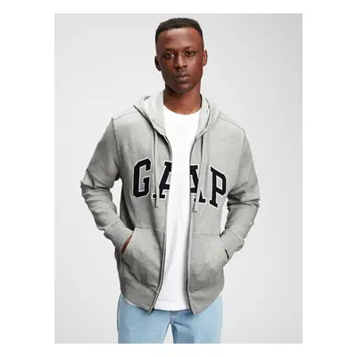 GAP Mikina Logo arch hoodie - Pánské