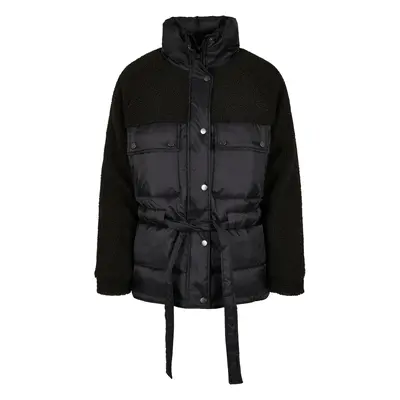 Dámská bunda Sherpa Mix Puffer Jacket černá