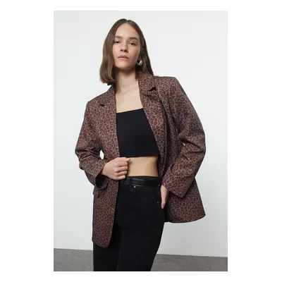 Trendyol Multicolor Leopard Woven Blazer Jacket