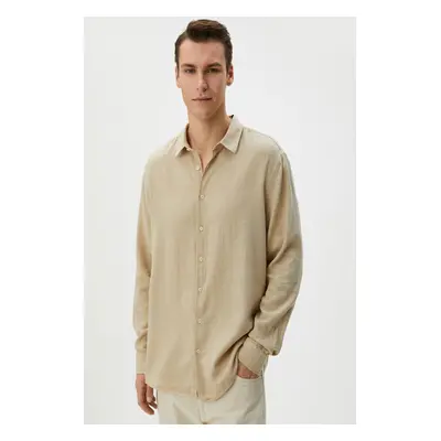 Koton Men's Beige Shirt