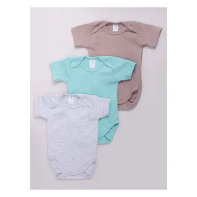 Yoclub Kids's Short Sleeve Bodysuits 3-Pack BOD-0001C-003K