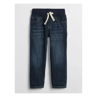 GAP Dětské džíny pull-on slim jeans with Washwell - Kluci