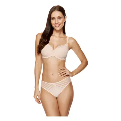 Gorteks Luna smooth padded bra beige