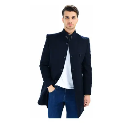 PLT8367 DEWBERRY MEN'S COAT-NAVY BLUE