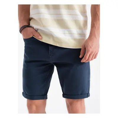 Ombre Men's CHINO shorts - dark blue