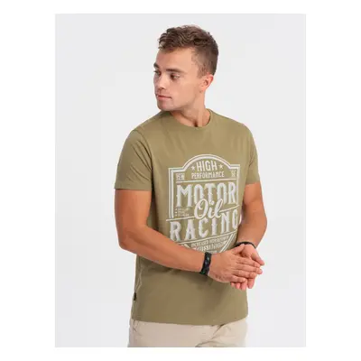 Ombre Men's printed cotton t-shirt