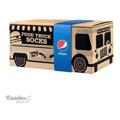 ZOOKSY/RAINBOW SOCKS Pepsi x Rainbow ponožky Food Truck Ponožky sada párů