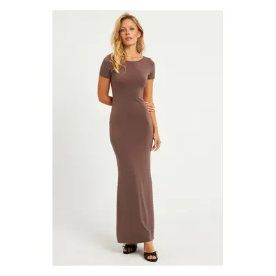 Cool & Sexy Women's Mink Backless Maxi Dress