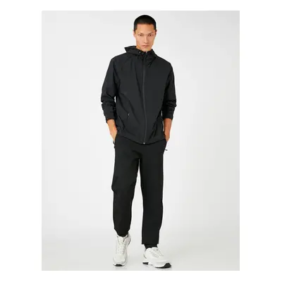 Koton Basic Oversize sportovní bunda s kapucí na zip