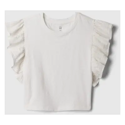 GAP Dětský crop top s volánky - Holky