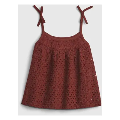 GAP Dětský top strappy eyelet - Holky