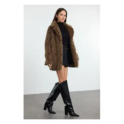 Trendyol Multicolored Oversize Long Fur Coat