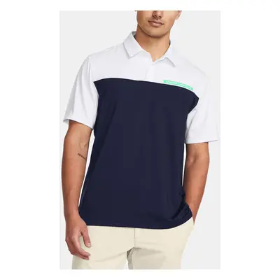 Under Armour Tričko UA T2G Color Block Polo-BLU - Pánské