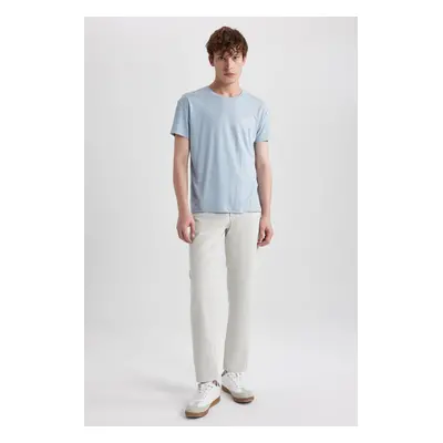 DEFACTO Gabardine Pants Slim Fit Slim Fit Straight Leg Basic