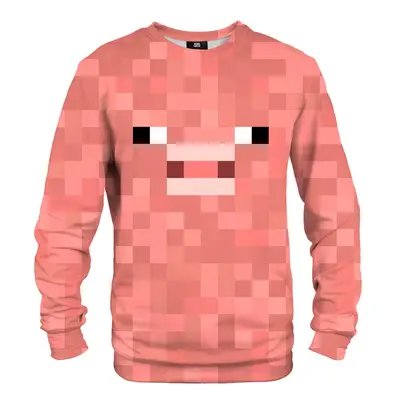 Mr. GUGU & Miss GO Unisex's Pixel Pig Sweater S-Pc2355