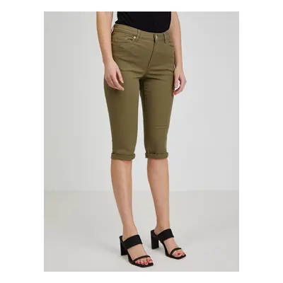 Khaki dámské capri kalhoty ORSAY - Dámské