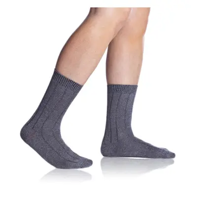 Tmavě šedé unisex ponožky Bellinda BAMBUS CASUAL UNISEX SOCKS