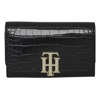 Tommy Hilfiger Wallet - TH LOCK MED FLAP WALLET black