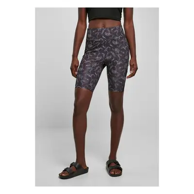 Dámské kraťasy High Waist Tech Mesh AOP Cycle Shorts blackpaisley