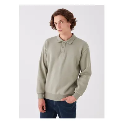 LC Waikiki Polo Neck Long Sleeve Men's Sweatshirt