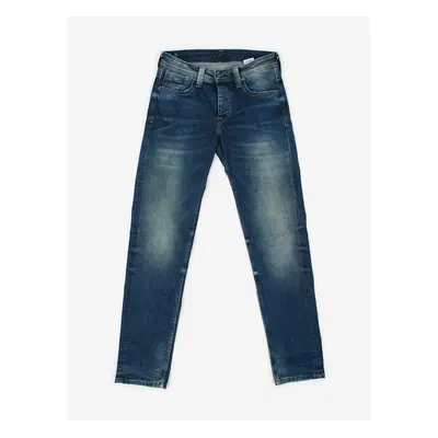 Tmavě modré pánské straight fit džíny Pepe Jeans Kingston - Pánské