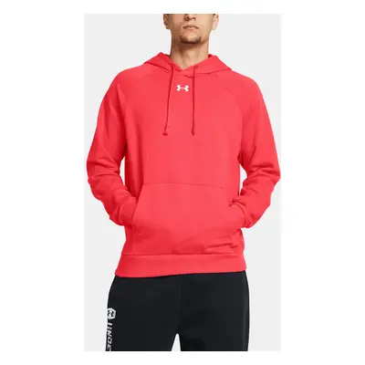 Pánská mikina Under Armour UA Rival Fleece Hoodie-RED - Pánské