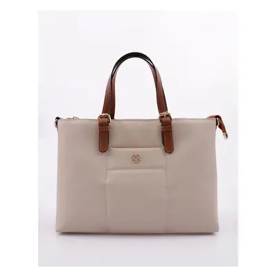 DGN Women's Shoulder and Hand Bag Beige Tan