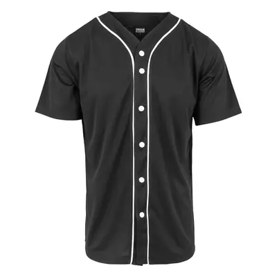 Baseballový síťovaný dres blk/wht