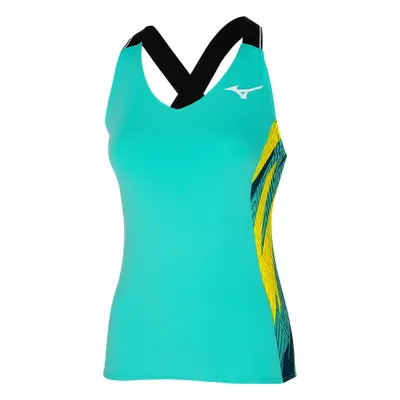 Dámské tričko Mizuno Printed Tank Turquoise