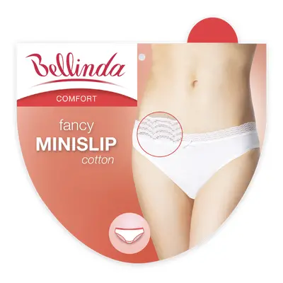 Bellinda FANCY COTTON MINISLIP - Women's panties with lace trim - white