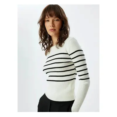 Koton Black Striped Women's Sweater