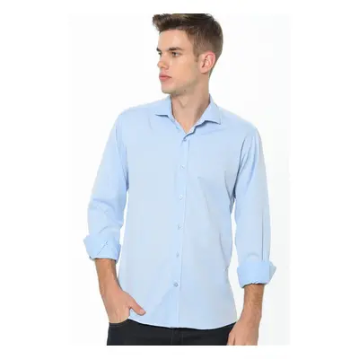 G675 DEWBERRY MEN'S SHIRT-BLUE