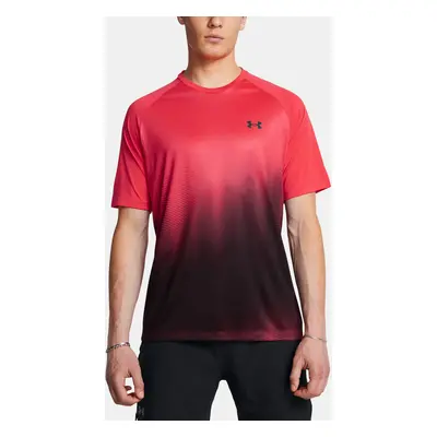 Pánské tričko Under Armour UA Tech Fade SS-RED - Pánské