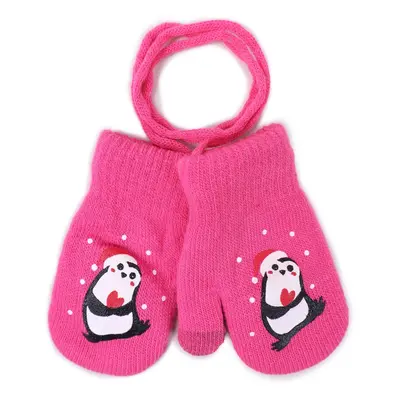 Yoclub Kids's Gloves RED-0107G-A210-001