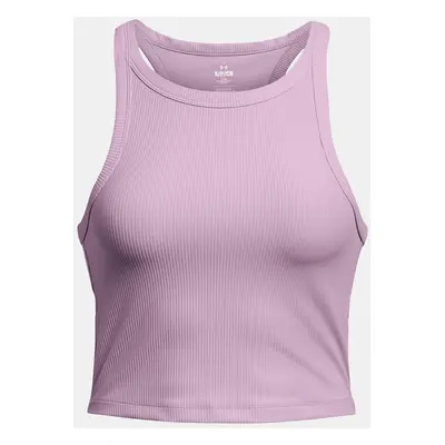 Under Armour Tílko Meridian Rib Crop Tank-PPL - Dámské