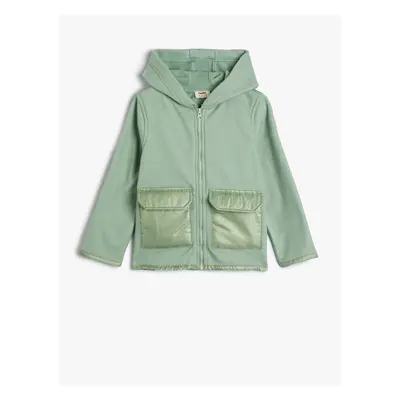 Koton Hooded Jacket Zipper Pocket Detail