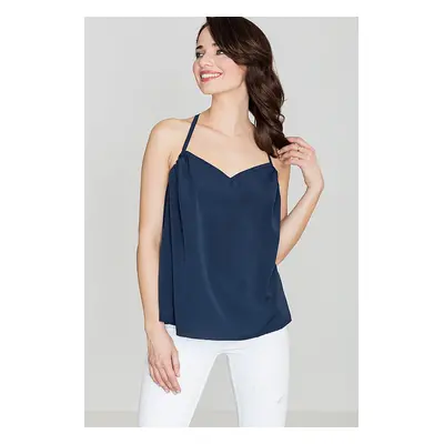 Lenitif Woman's Blouse K392 Navy Blue