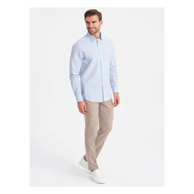 Ombre REGULAR cotton classic shirt - blue