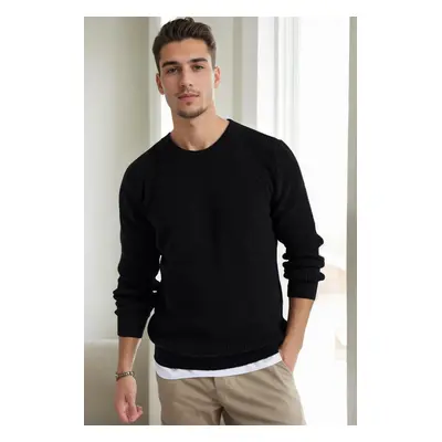 18369 Dewberry Knitwear Mens Sweater-BLACK