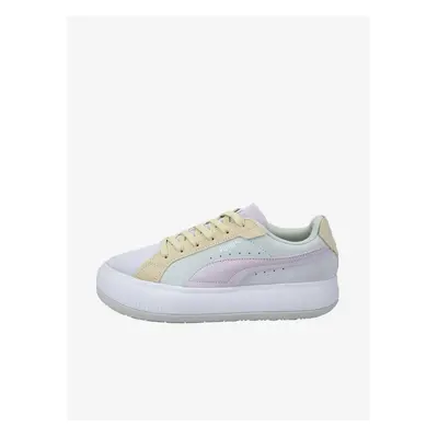 Žluto-šedé dámské tenisky se semišovými detaily Puma Suede Mayu - Dámské