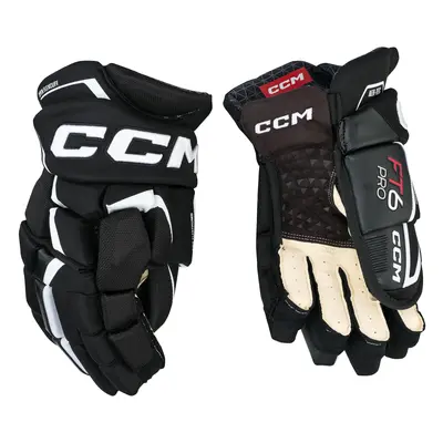 Hokejové rukavice CCM JetSpeed FT6 Pro Black/White palců